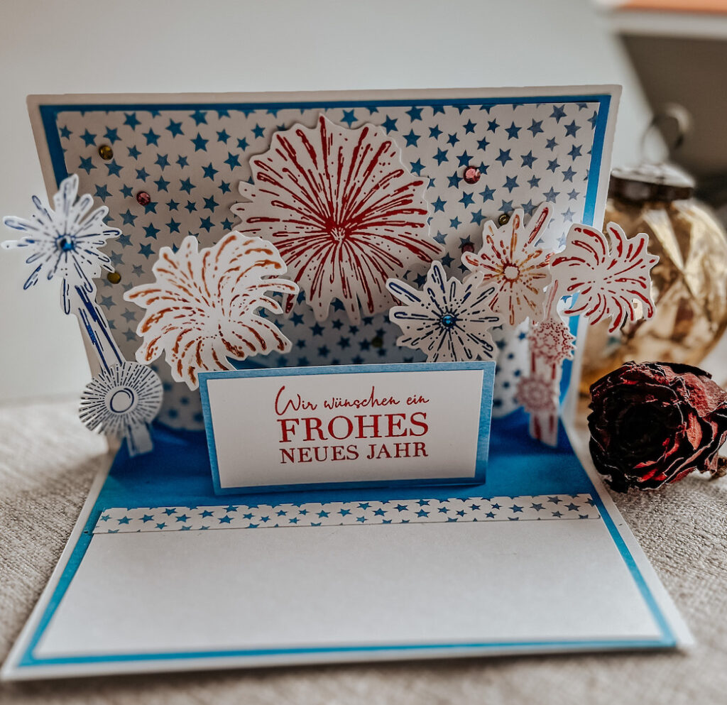 Pop Up Karte Silvester